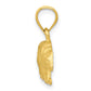 Satin Diamond-cut Bear Pendant - WBC