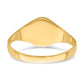 High Polished Oval Baby Signet Ring - WBC