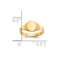 High Polished Oval Baby Signet Ring - WBC
