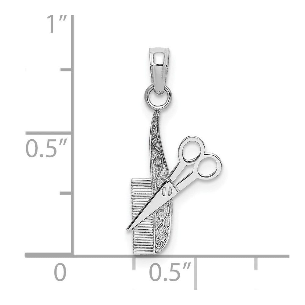 Comb and Scissors Charm - WBC