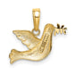 Polished Dove with Olive Branch Charm - WBC