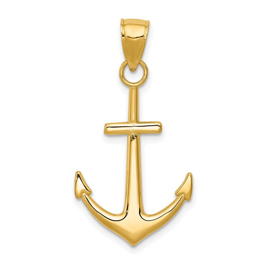Polished Anchor Pendant - WBC