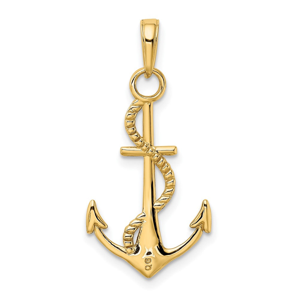 Polished Anchor with Rope Pendant - WBC