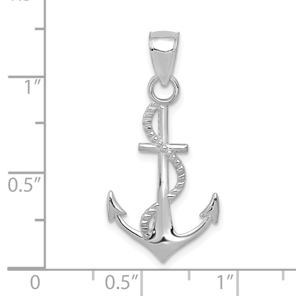 Polished Anchor with Rope Pendant - WBC