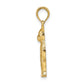 Textured Sitting Cat Charm - WBC