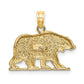 Textured Bear Charm - WBC