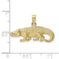 2-D Textured Alligator Charm - WBC