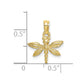 2-D Mini Dragonfly with Solid Wings Charm - WBC