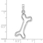 Cut-Out Polished Dog Bone Charm - WBC