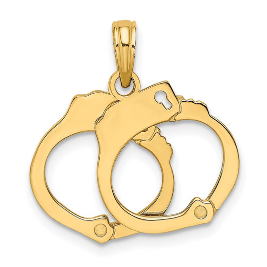 3-D Moveable Handcuffs Charm - WBC