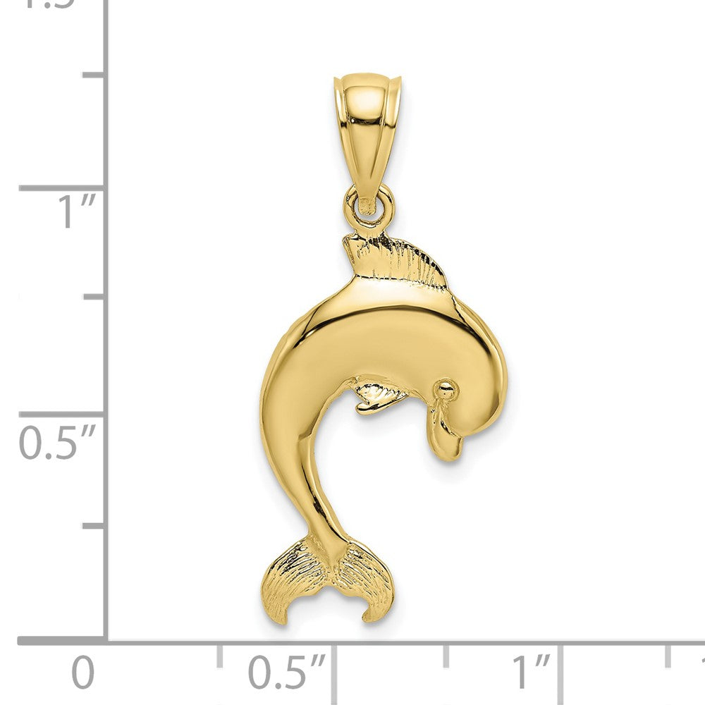 Polished Dolphin Jumping Charm - WBC