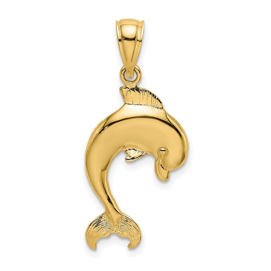 Polished Dolphin Jumping Charm - WBC