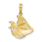Textured Angel Fish Charm - WBC