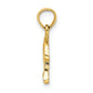 Textured Mini Dolphin Jumping Charm - WBC