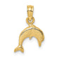 Textured Mini Dolphin Jumping Charm - WBC