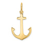 3-D Polished Anchor with Shackle Bail Charm - WBC