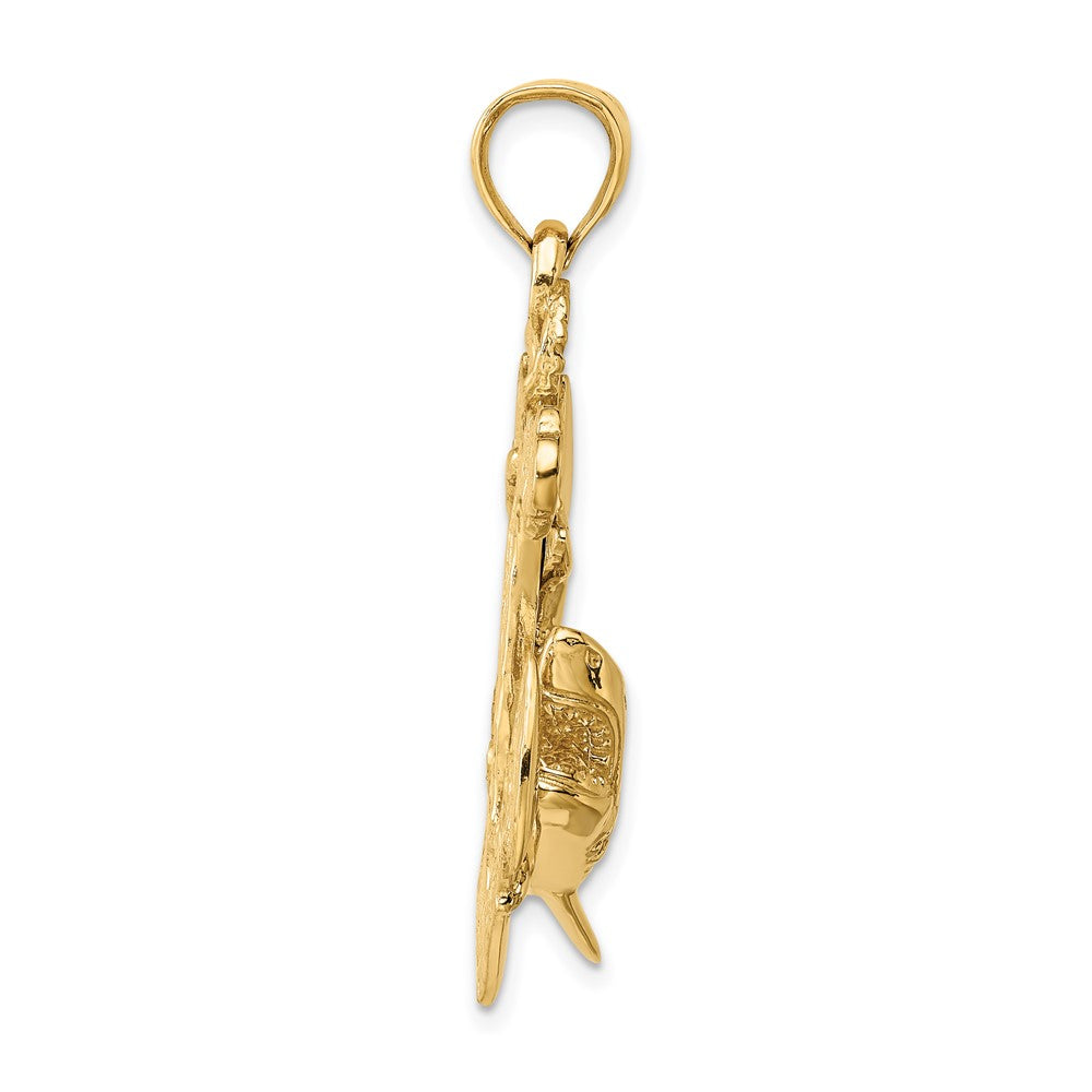 2-D Anchor with Shark Charm - WBC