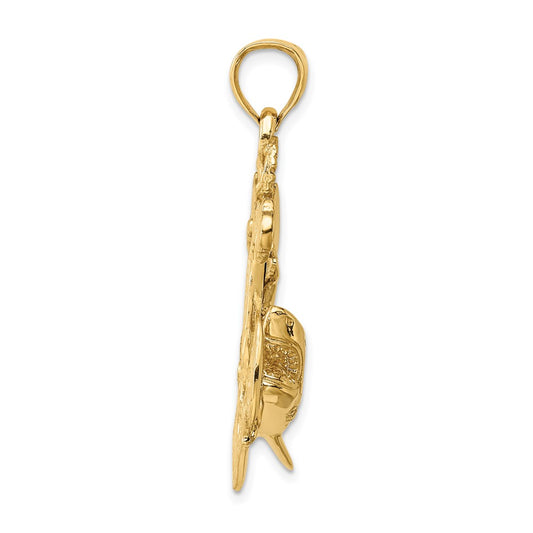 2-D Anchor with Shark Charm - WBC