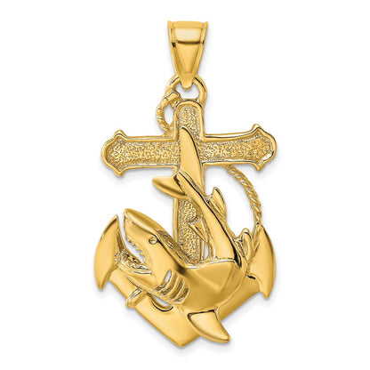 2-D Anchor with Shark Charm - WBC