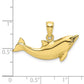 2-D Polished Dolphin Charm - WBC