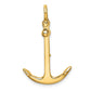 3-D Polished Anchor 2-Piece Moveable Charm - WBC