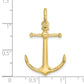 3-D Anchor with Shackle Bail Charm - WBC