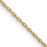 10k .7mm Carded Cable Rope Chain