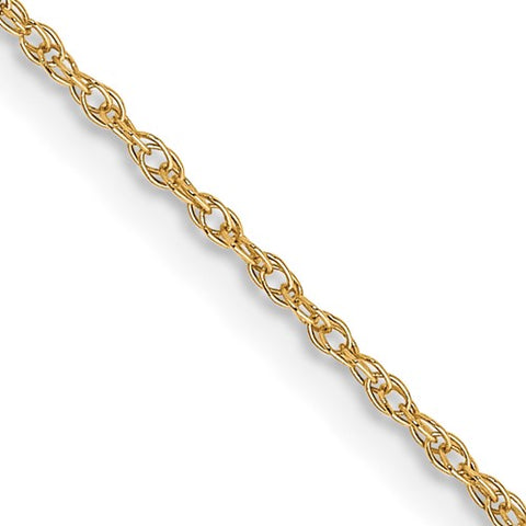 10k .7mm Carded Cable Rope Chain