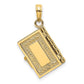 3-D Moveable Pages HOLY BIBLE Opens with Lords Prayer Inside Pendant - WBC