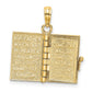 3-D Moveable Pages HOLY BIBLE Opens with Lords Prayer Inside Pendant - WBC