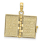 3-D Moveable Pages HOLY BIBLE Opens with Lords Prayer Inside Pendant - WBC