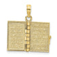 3-D Moveable Pages HOLY BIBLE Opens with Lords Prayer Inside Pendant - WBC