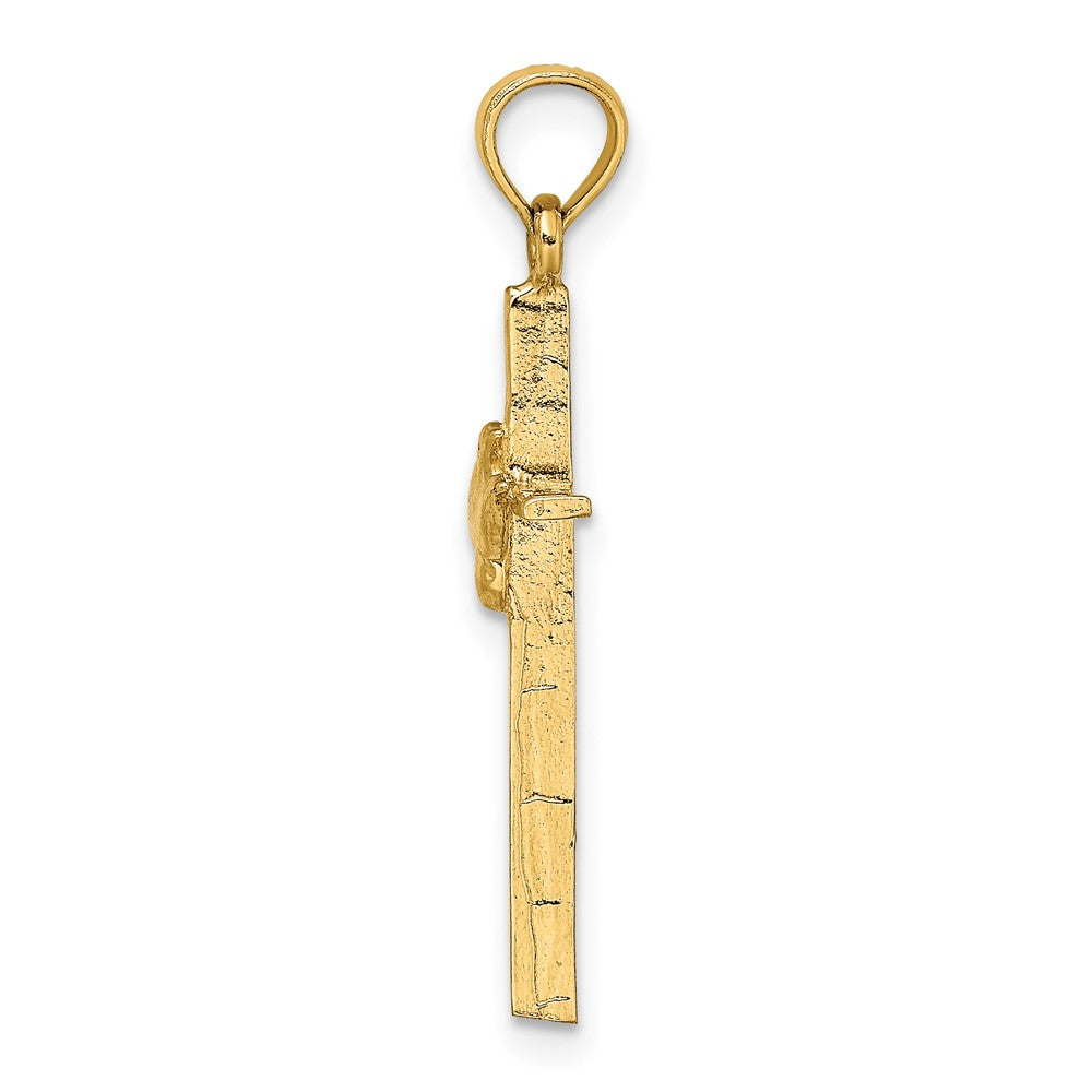 Dove On Stick Cross Charm - WBC