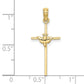 Dove On Stick Cross Charm - WBC