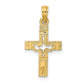 Cut-out Dove In Cross Charm - WBC