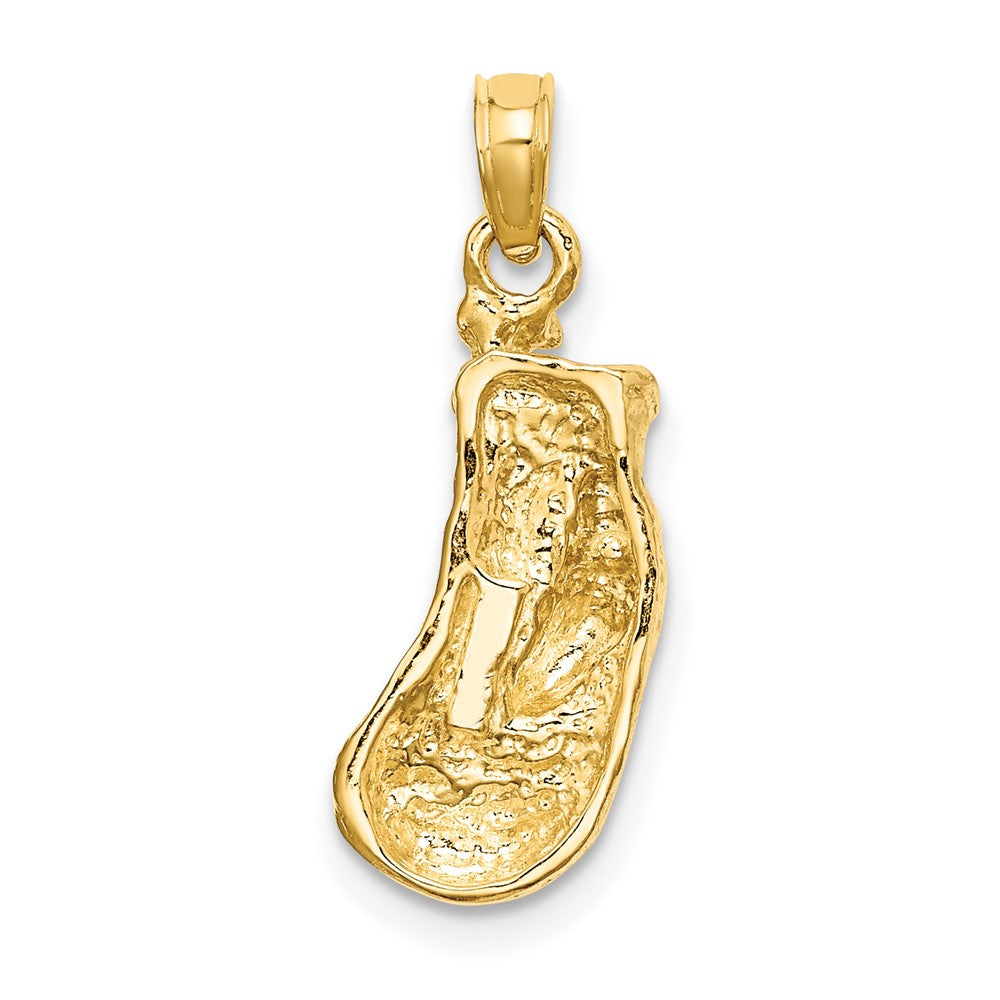 2-D Polished and Textured Single Boxing Glove Charm - WBC