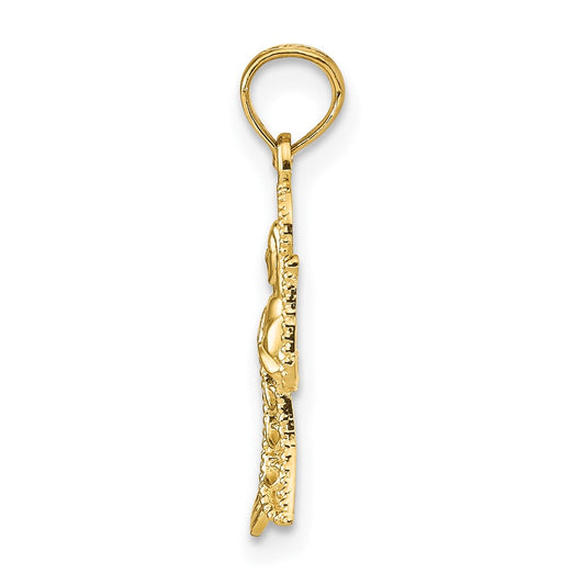 Angel with Filigree Cut-Out Wings Charm - WBC