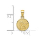 Textured Round Angel Coin Charm - WBC