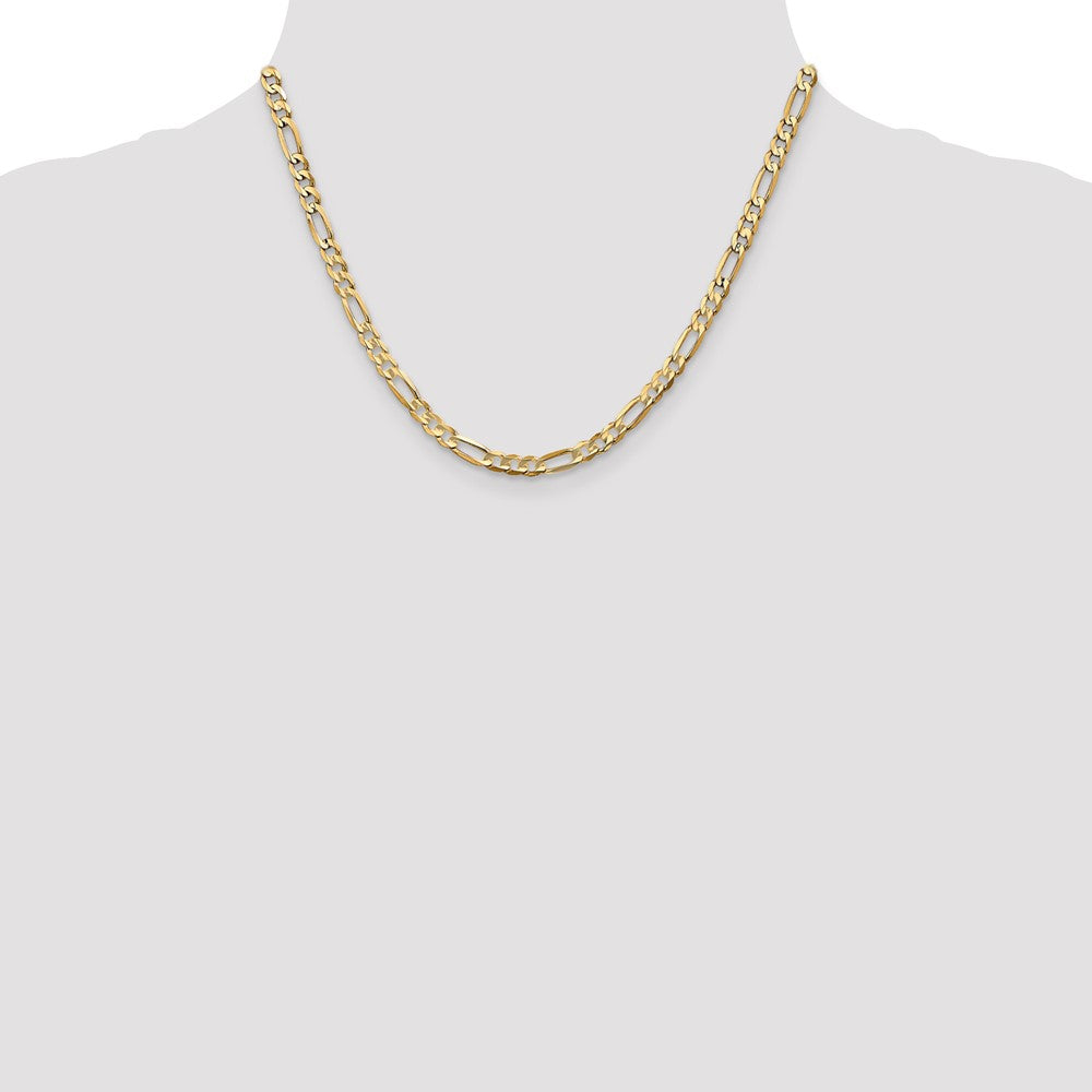 Concave Open Figaro Chain - WBC