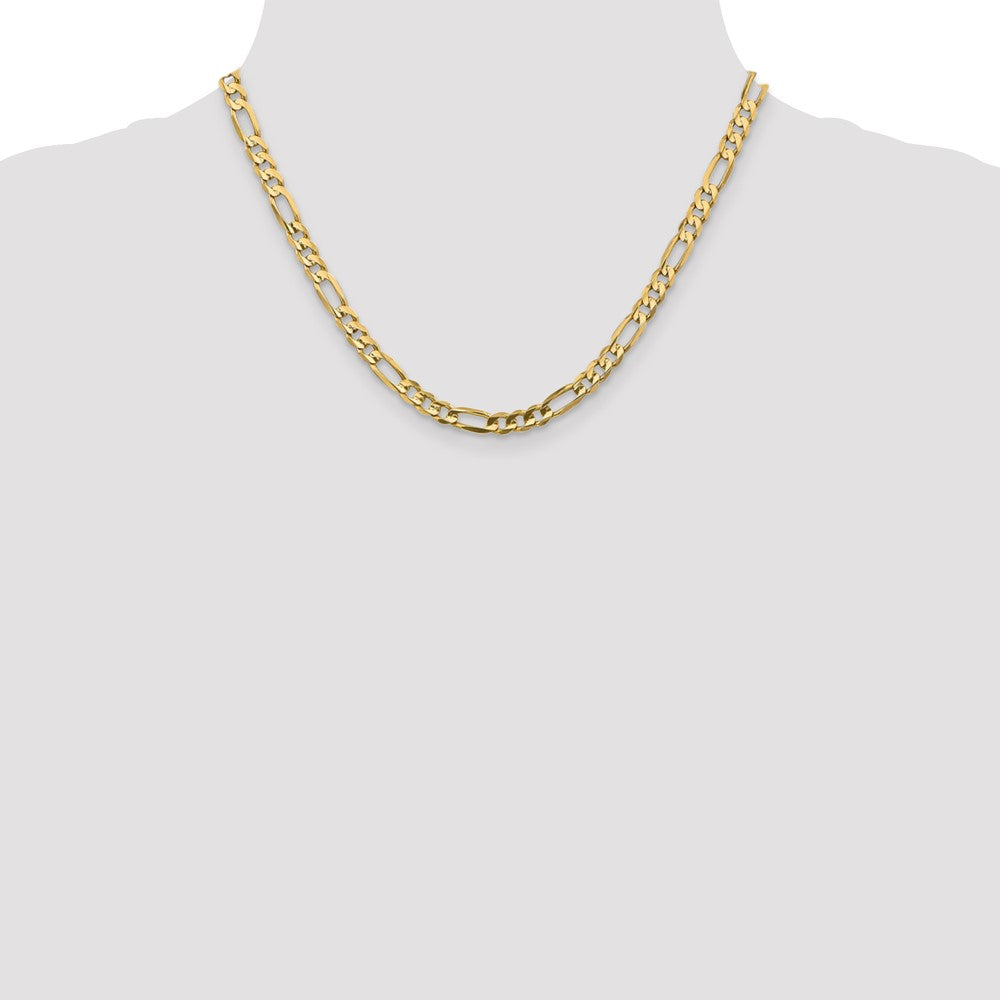 Concave Open Figaro Chain - WBC