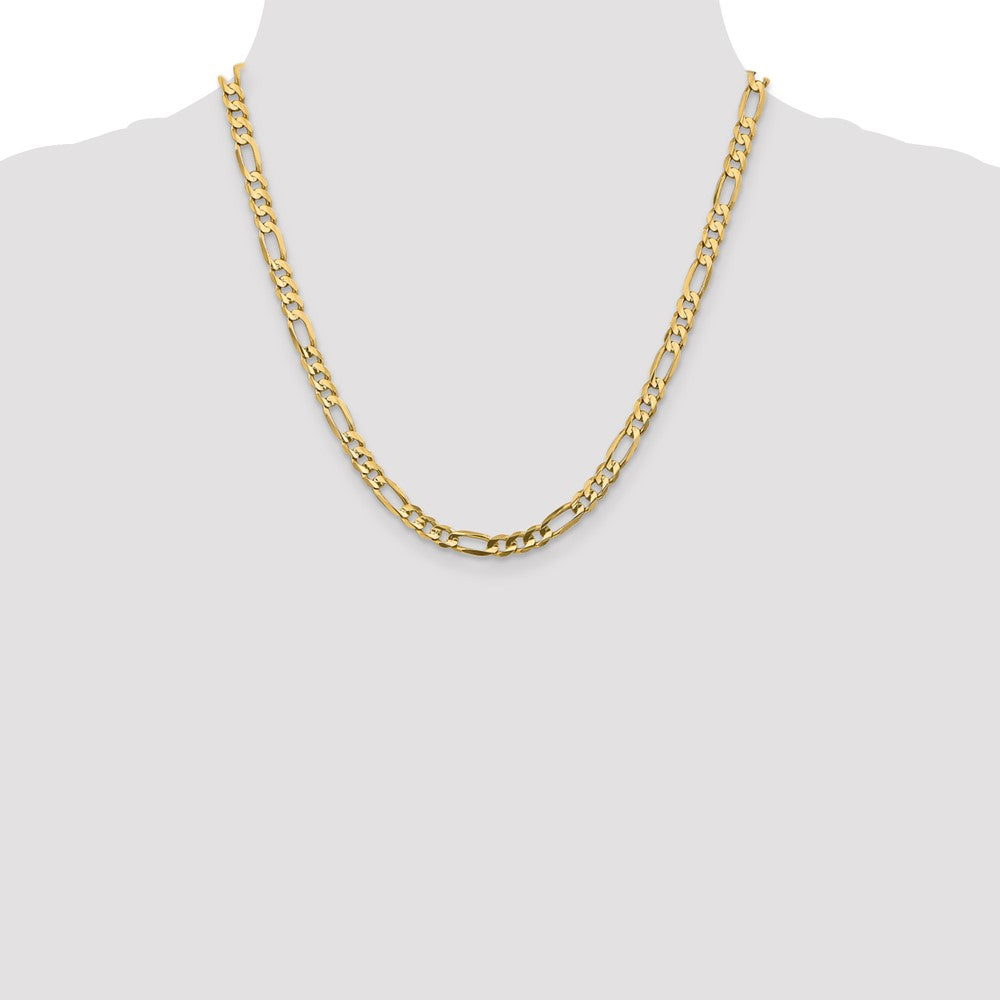 Concave Open Figaro Chain - WBC