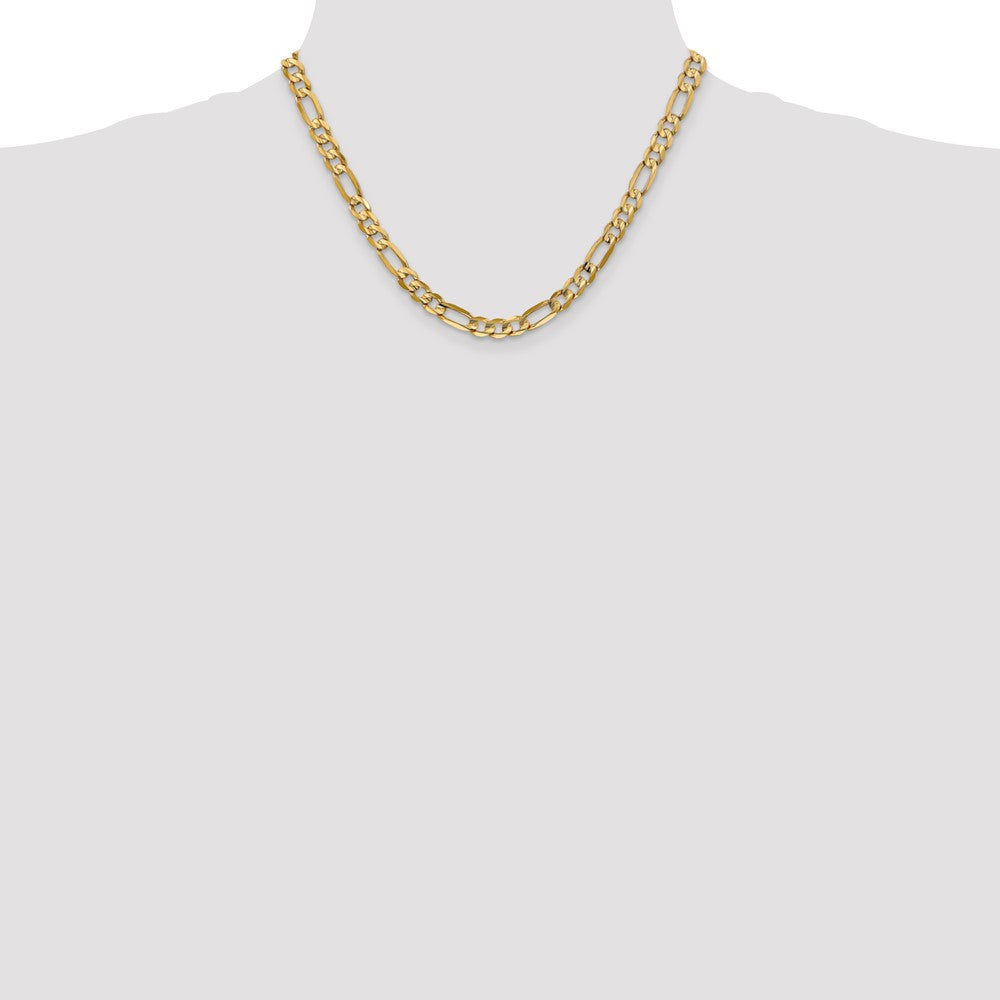 Concave Open Figaro Chain - WBC