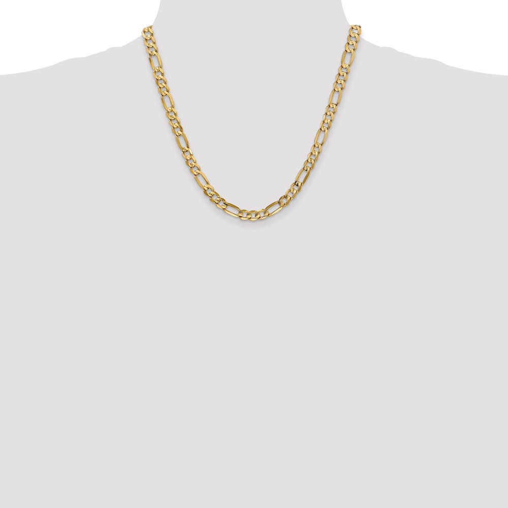 Concave Open Figaro Chain - WBC