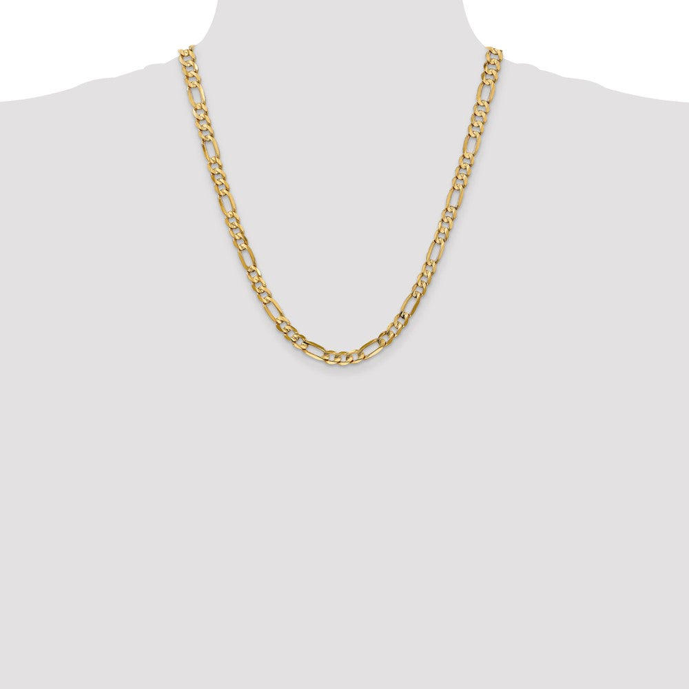 Concave Open Figaro Chain - WBC