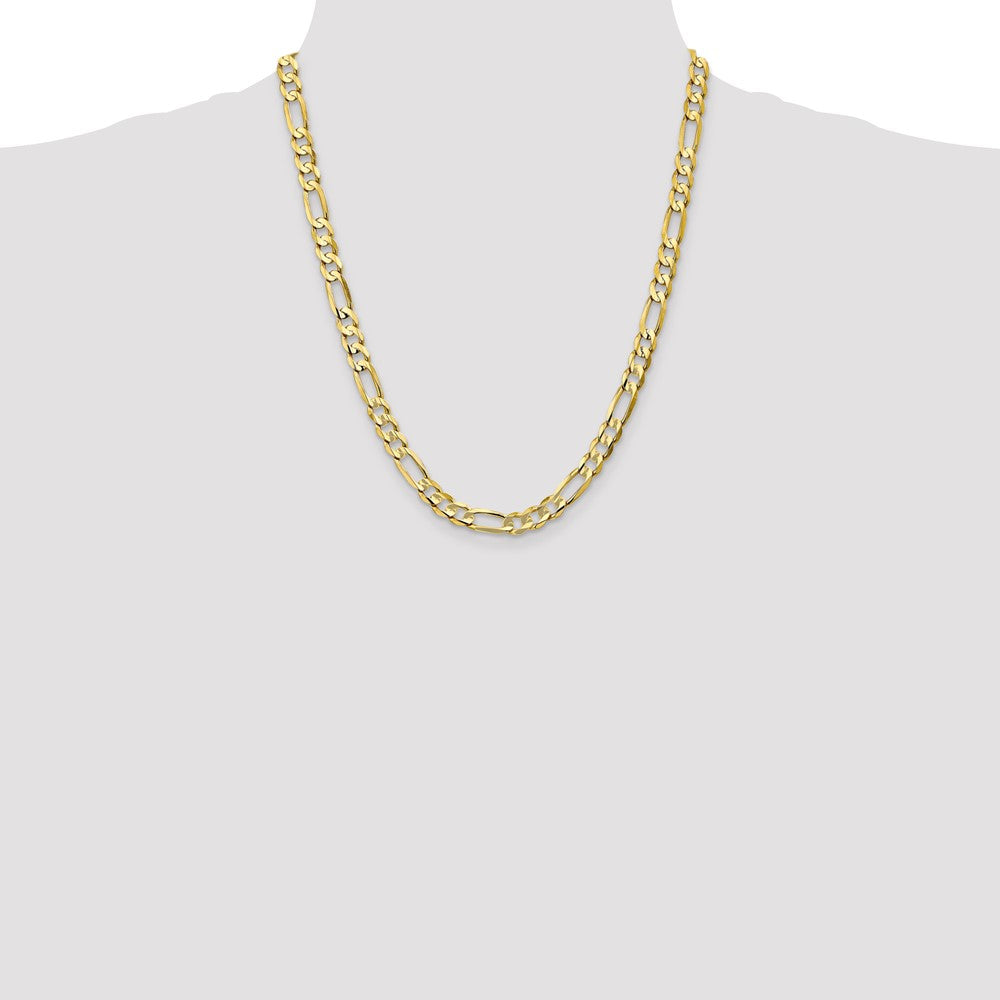 Concave Open Figaro Chain - WBC