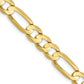 Concave Open Figaro Chain - WBC