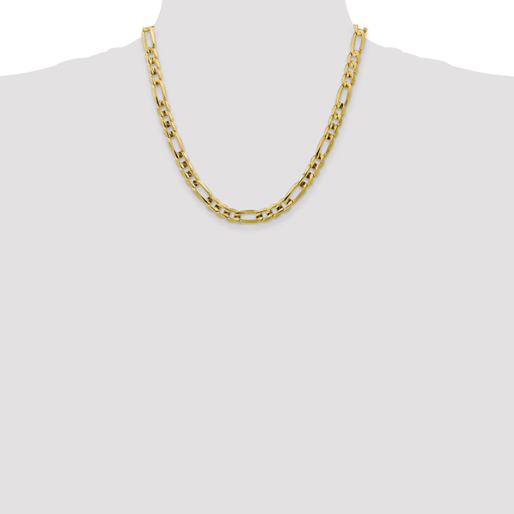 Concave Open Figaro Chain - WBC