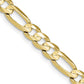 Concave Open Figaro Chain - WBC