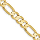 Concave Open Figaro Chain - WBC