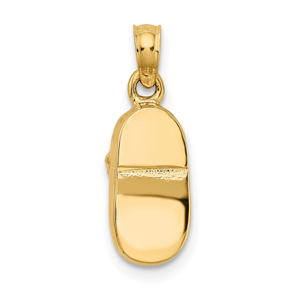 3-D Two-tone Baby Shoe Charm - WBC